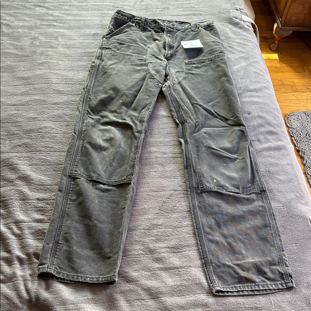 Carhart men’s black 34×36 double front pants